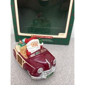 Hallmark Keepsake Ornament Here Comes Santa Series #9 SANTA'S WOODY 1987